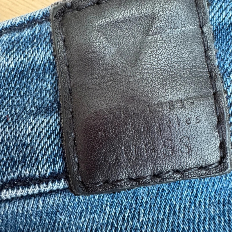 Guess Los Angeles Mid Rise Skinny Jeans W27 L29 Blue Faded Wash Stretch Denim - Image 9