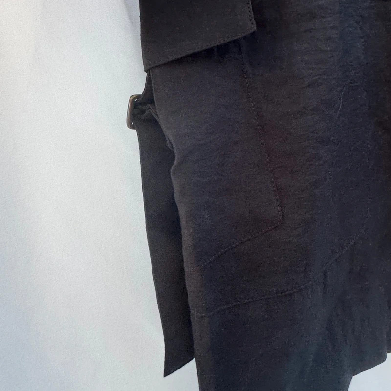 Next Black Cargo Mini Skirt Size UK 16 Modal Blend Utility Pockets RRP £26 - Image 2
