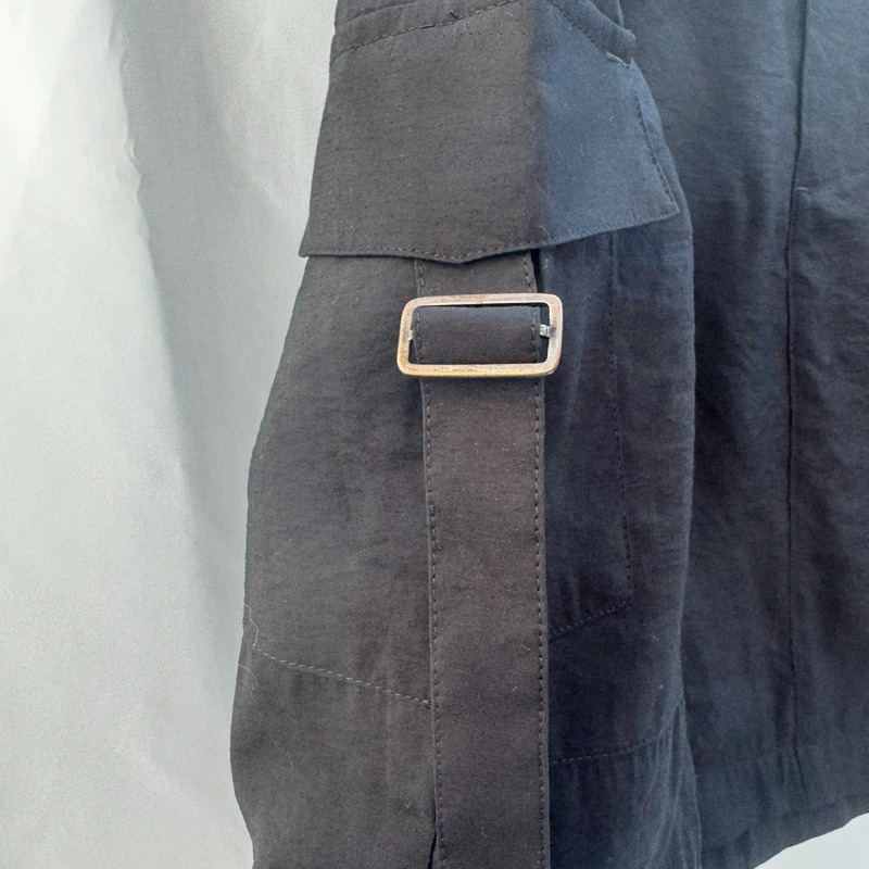 Next Black Cargo Mini Skirt Size UK 16 Modal Blend Utility Pockets RRP £26 - Image 3