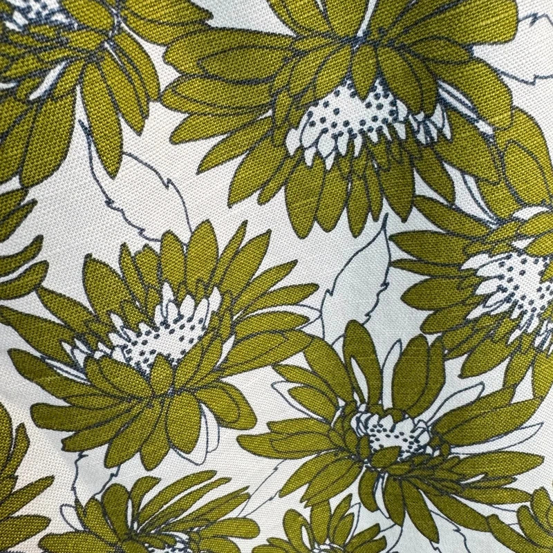 Laura Ashley Olive Green Floral Linen Blend A-Line Skirt | UK 10 - Image 3