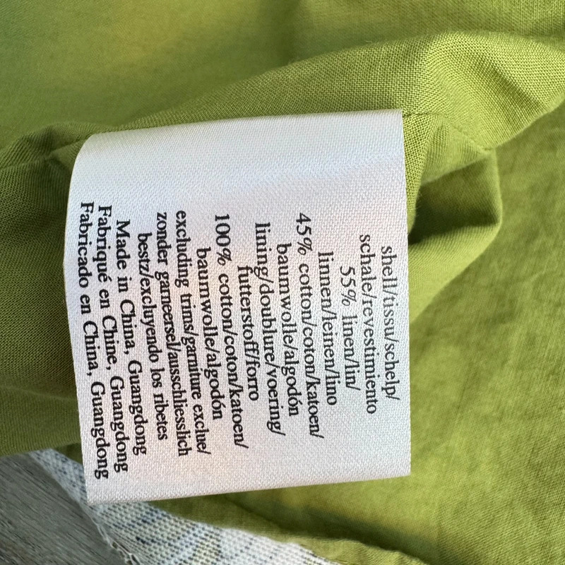 Laura Ashley Olive Green Floral Linen Blend A-Line Skirt | UK 10 - Image 7