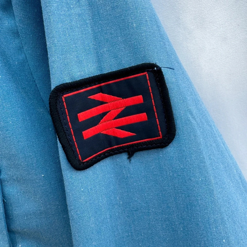 Vintage British Rail Uniform Shirt Cutlass Blue 1970s 1980s Train Memorabilia 16.5 - Image 2