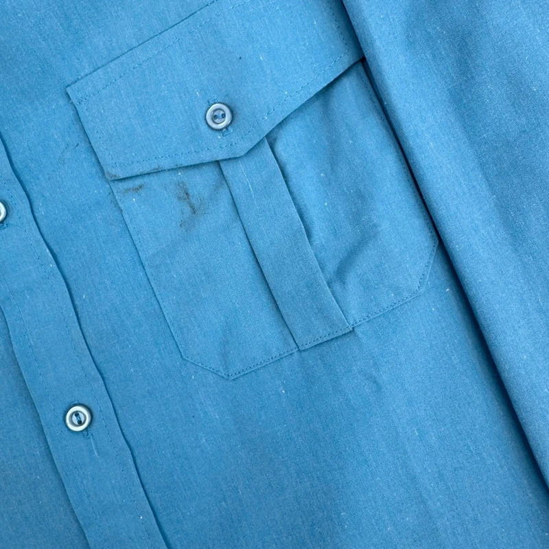 Vintage British Rail Uniform Shirt Cutlass Blue 1970s 1980s Train Memorabilia 16.5 - Image 11