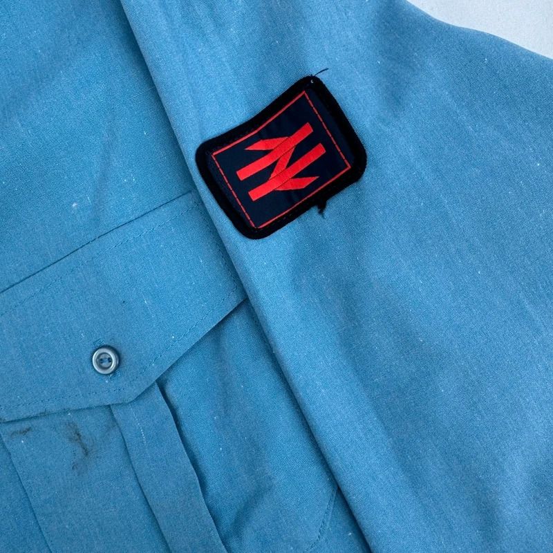 Vintage British Rail Uniform Shirt Cutlass Blue 1970s 1980s Train Memorabilia 16.5 - Image 12