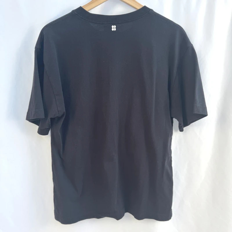 Sweaty Betty Slogan T-Shirt Wear The Damn Shorts Black Tee Size XS Relaxed Fit UK 8 10 12 - Image 9