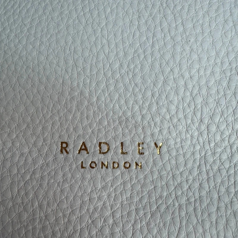 Radley London White Leather Zip Detail Crossbody Shoulder Bag Dust Bag - Image 2