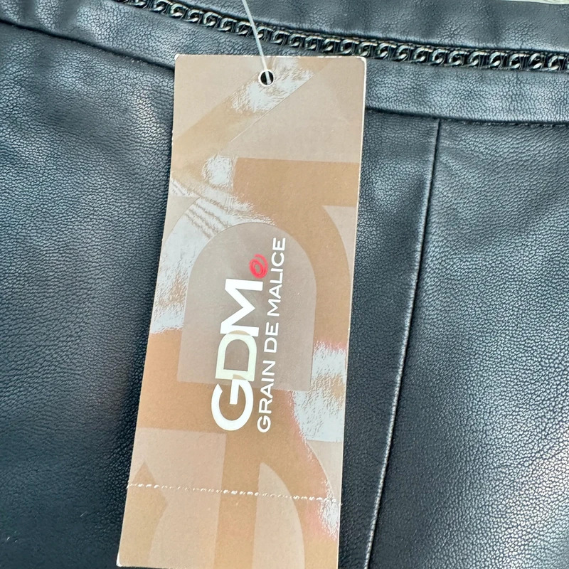GDM Grain de Malice Black Faux Leather Pencil Skirt | EU 40 / UK 12 BNWT - Image 5