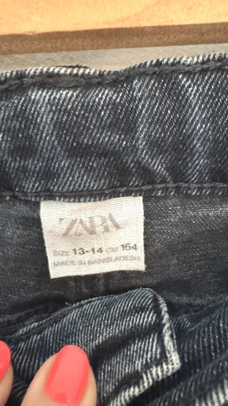 Zara Boys Dark Blue Straight Leg Jeans Age 13-14 Years 164cm Denim - Image 4