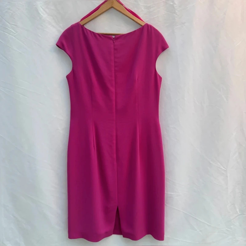 Hobbs Invitation Fuchsia Pink Cowl neck Dress | UK 14 | Occasion Pencil Dress - Image 7