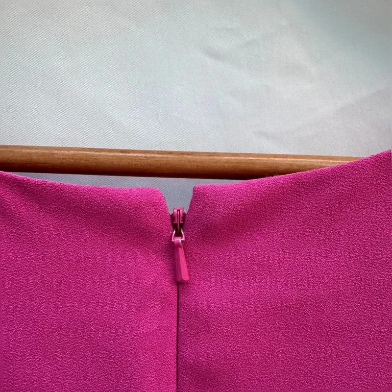 Hobbs Invitation Fuchsia Pink Cowl neck Dress | UK 14 | Occasion Pencil Dress - Image 9