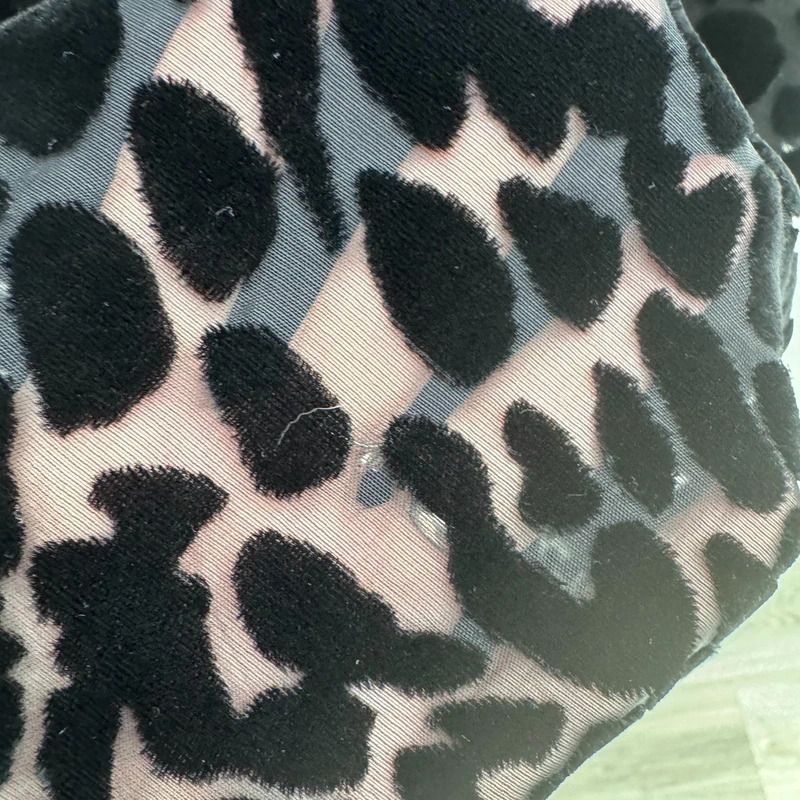 Monsoon Fusion UK 14 Black Devore Leopard Print Sleeveless Fit Flare Belted Dress - Image 5