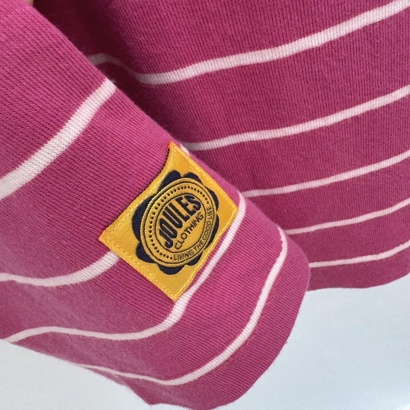 Joules Marina Pink White Striped Sleeveless Jersey Dress UK 10 100% Cotton - Image 5