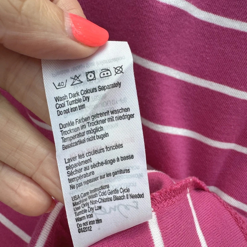Joules Marina Pink White Striped Sleeveless Jersey Dress UK 10 100% Cotton - Image 8