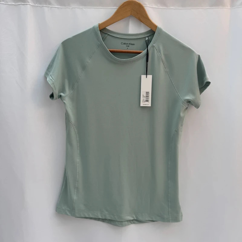 BNWT Calvin Golf Klein Mint Performance T-Shirt UK10 Sports Gym Running