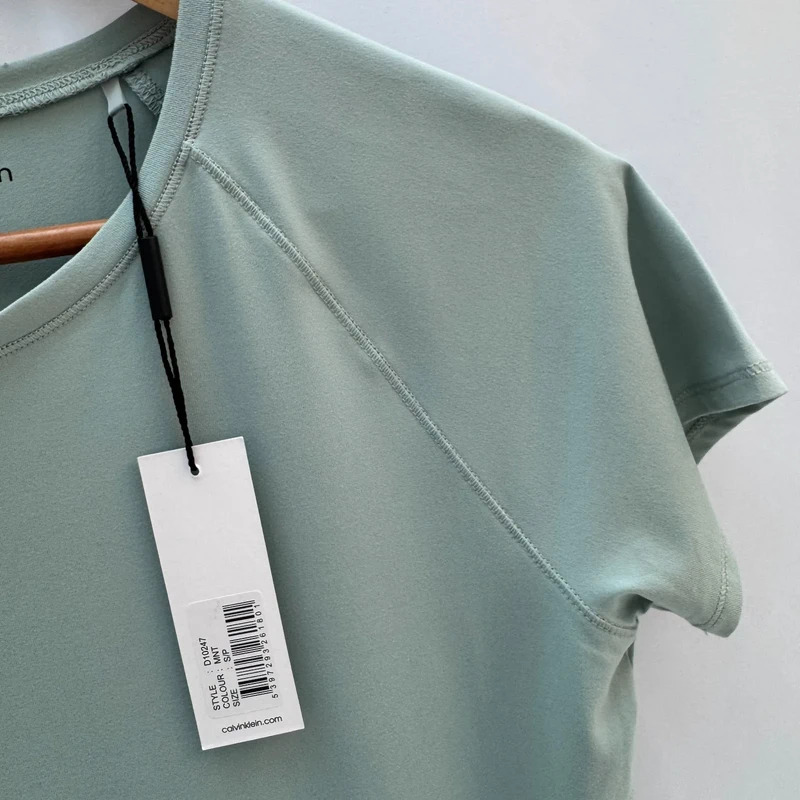 BNWT Calvin Golf Klein Mint Performance T-Shirt UK10 Sports Gym Running - Image 3