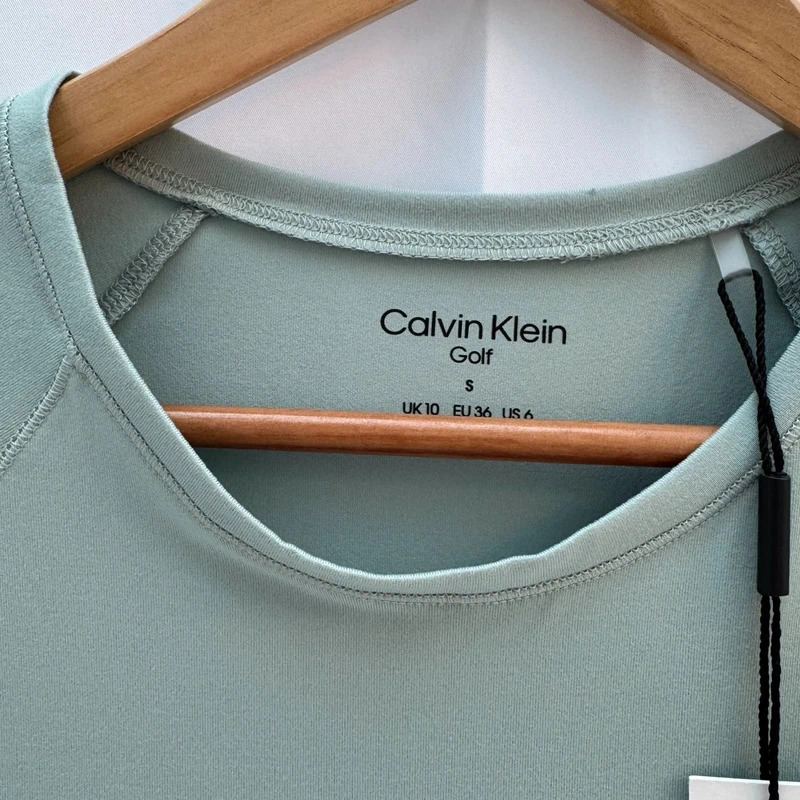 BNWT Calvin Golf Klein Mint Performance T-Shirt UK10 Sports Gym Running - Image 4