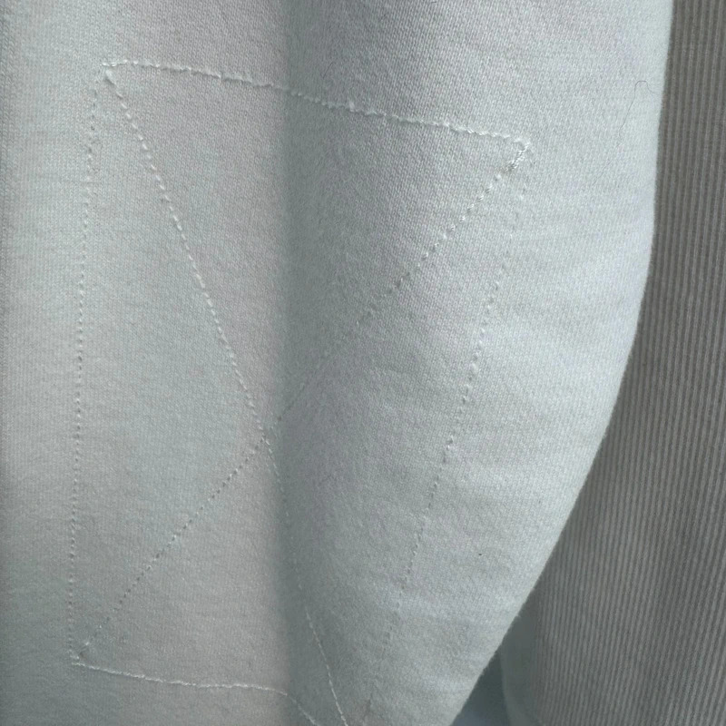 Joules Original O-Beachy Cream Sweatshirt | 1/4 Snap | Floral Lining | UK 12 Oversized - Image 9