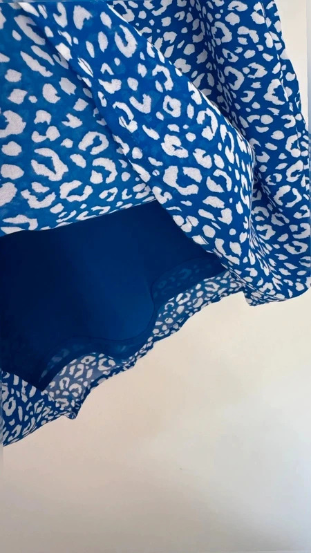 BNWT Sosandar Blue Animal Print Ruffle Sleeve Blouse UK 14 RRP 49 - Image 6