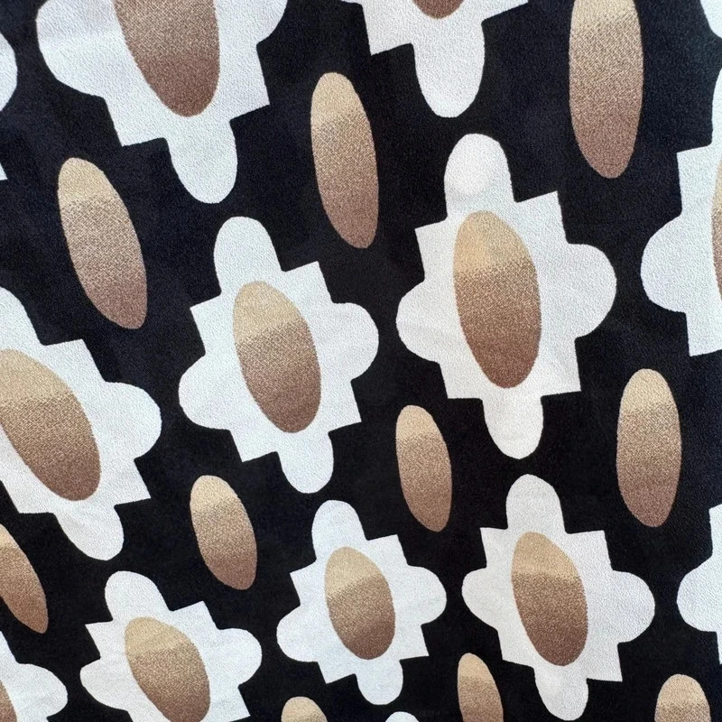 River Island Retro Geometric Print Cami Top Size 16 Black White Gold - Image 2