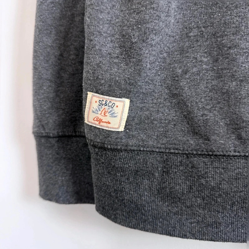 SoulCal & co California Grey Hoodie UK 14 Pink Logo Casual Sweatshirt - Image 4