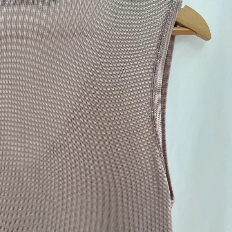 Blue Leaf Collection Beaded Sequin Embellished Top Dusty Mauve Blush UK 14 Evening Occasion - Image 7