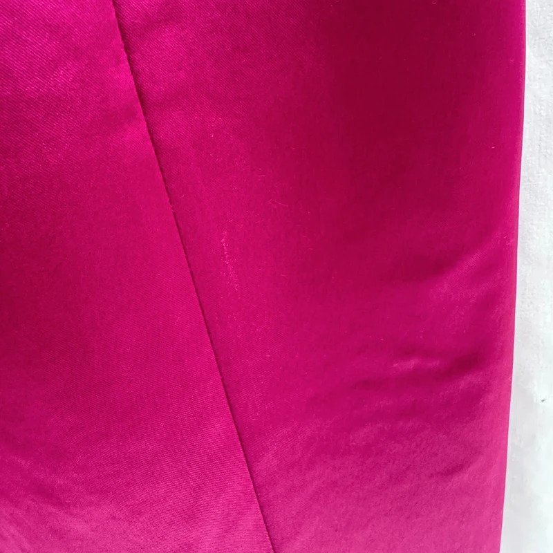Coast Magenta Satin Wiggle Dress UK 10 Occasion Party Formal Midi - Image 4