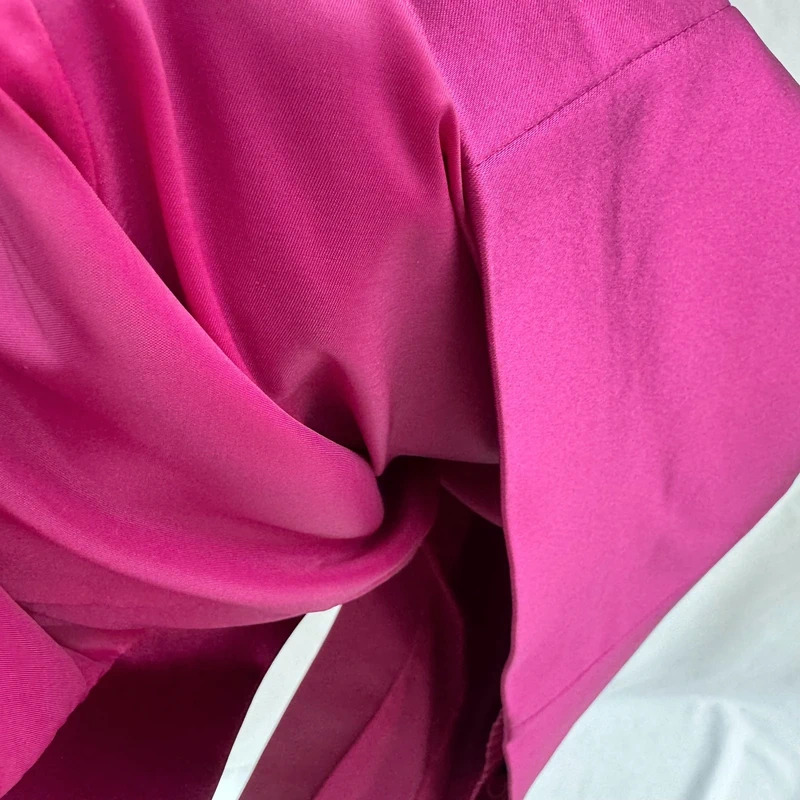 Coast Magenta Satin Wiggle Dress UK 10 Occasion Party Formal Midi - Image 9