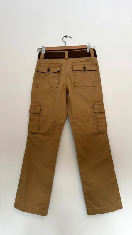 AFS Fashion Camel Cargo Trousers – Age 12 Slim Fit – with Belt - Image 3