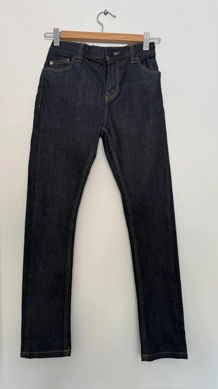 Next Kids Indigo Dark Blue Skinny Jeans 10 Yrs 140cm Adjustable Waist