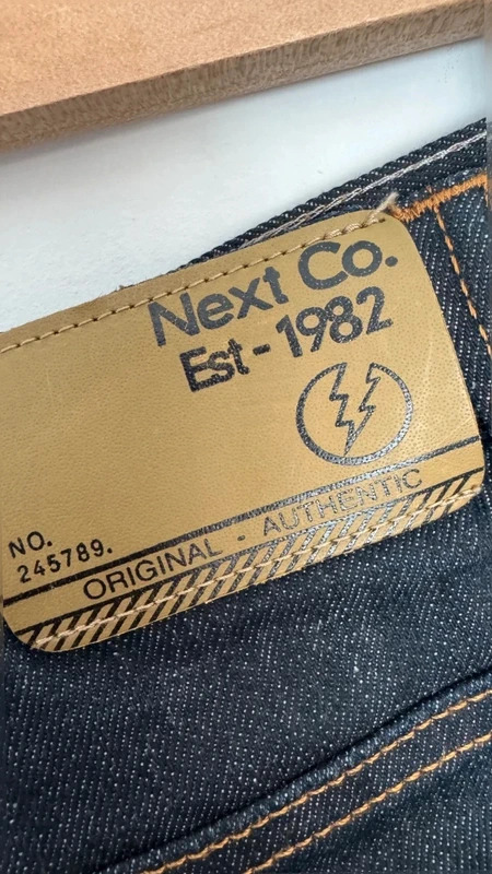Next Kids Indigo Dark Blue Skinny Jeans 10 Yrs 140cm Adjustable Waist - Image 10