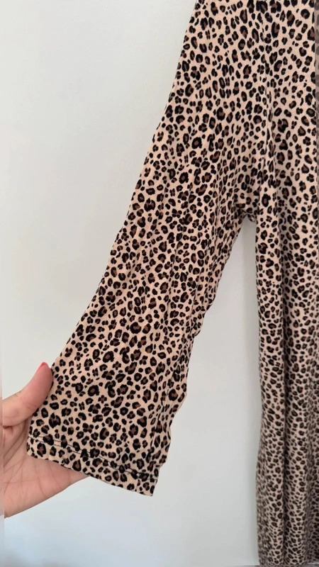 TU Woman Leopard Print Swing Dress UK 14 Jersey Animal Print nWT Soft - Image 3