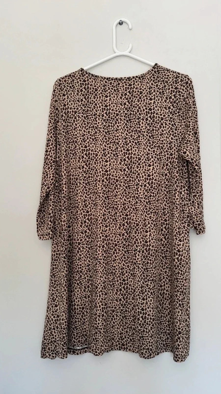 TU Woman Leopard Print Swing Dress UK 14 Jersey Animal Print nWT Soft - Image 9