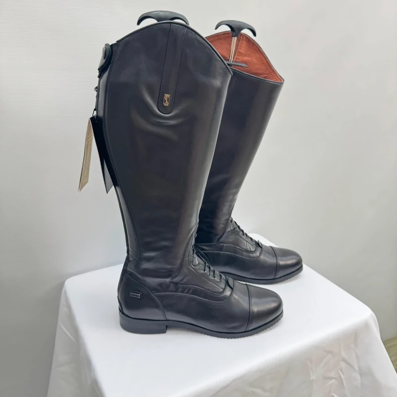 Tredstep Donatello SQ II Black Leather Riding Boots EU 41 UK 7 Short Height 16" Calf - Image 2
