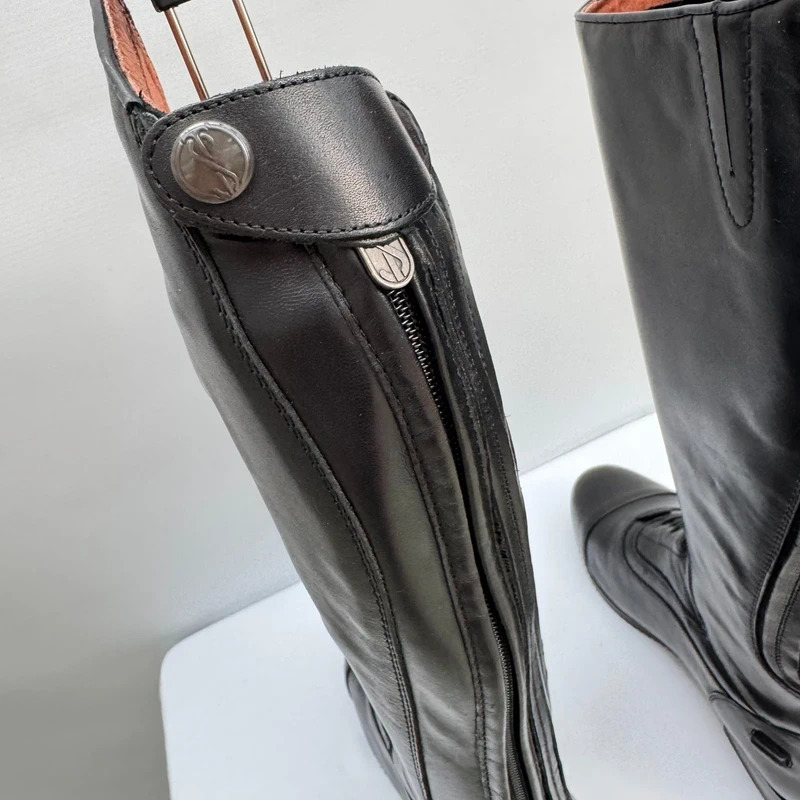 Tredstep Donatello SQ II Black Leather Riding Boots EU 41 UK 7 Short Height 16" Calf - Image 4