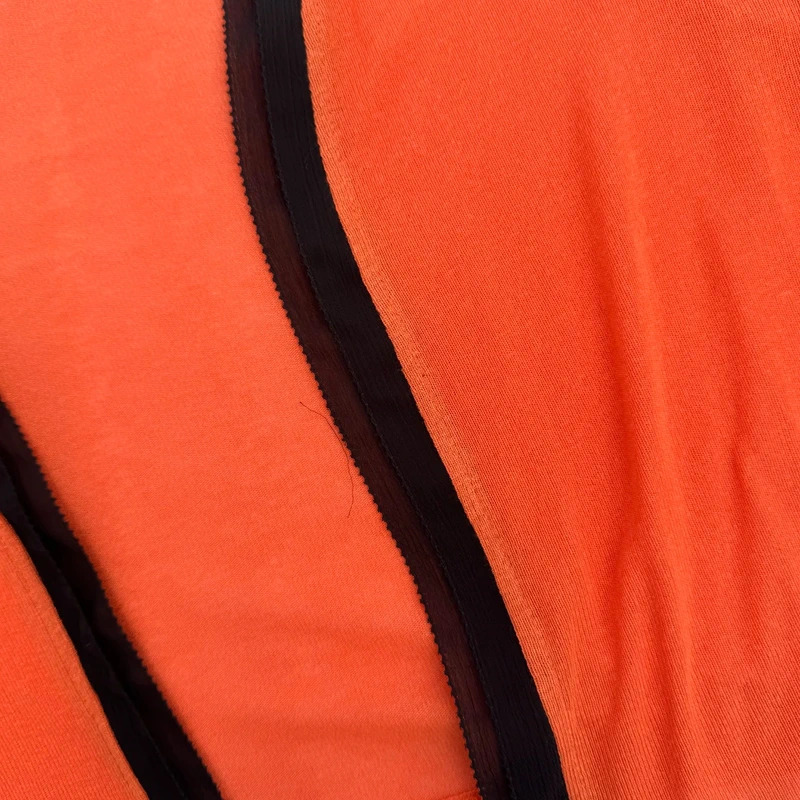 Per Una Burnt Orange Cropped Shrug Black Trim 3/4 Sleeve Open Cardigan UK 14 - Image 5