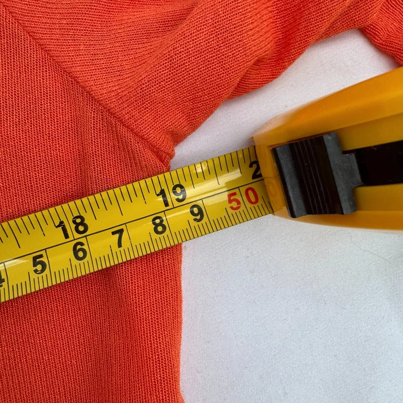 Per Una Burnt Orange Cropped Shrug Black Trim 3/4 Sleeve Open Cardigan UK 14 - Image 11