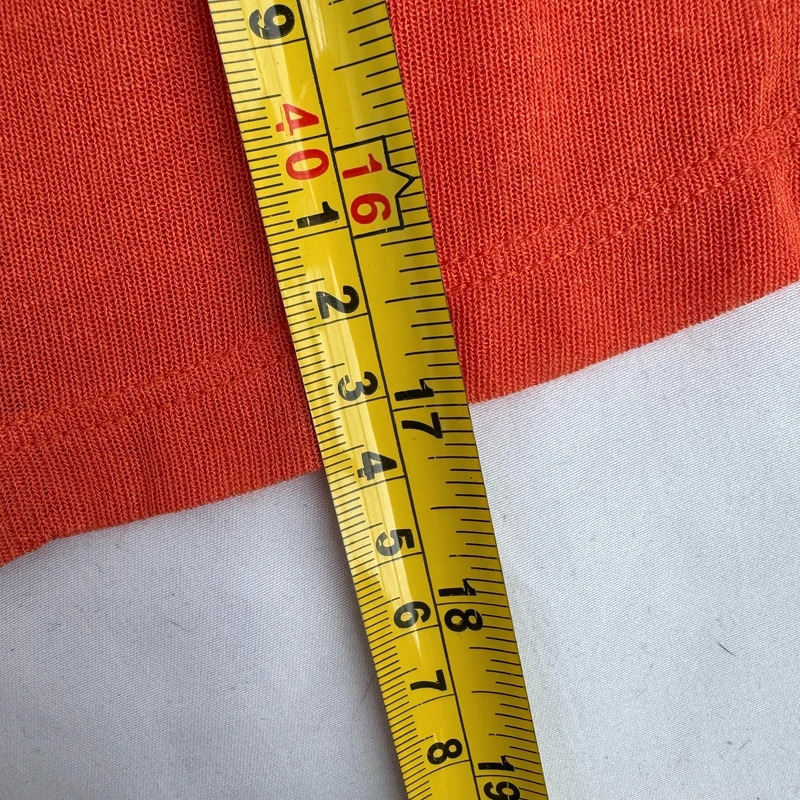Per Una Burnt Orange Cropped Shrug Black Trim 3/4 Sleeve Open Cardigan UK 14 - Image 12