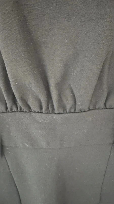 Tibi New York Black Pencil Dress Size S UK 8 Smart Work Occasion Button Detail - Image 3