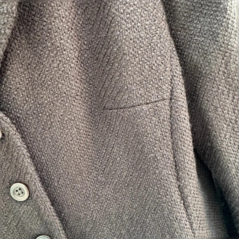 L.K. Bennett Brown 98% Wool Virgin Skirt Suit Jacket UK 14 Skirt UK 12 - Image 3