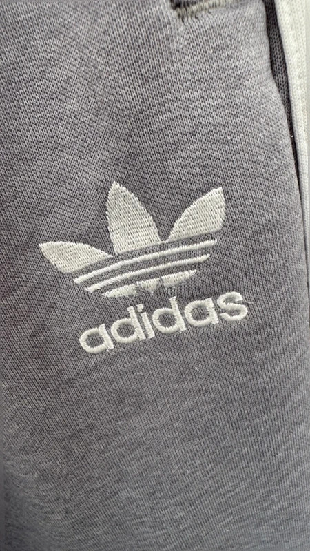 Adidas Originals Grey Trefoil Joggers Stripe 3 Track Pants Adult XS Unisex - Image 2