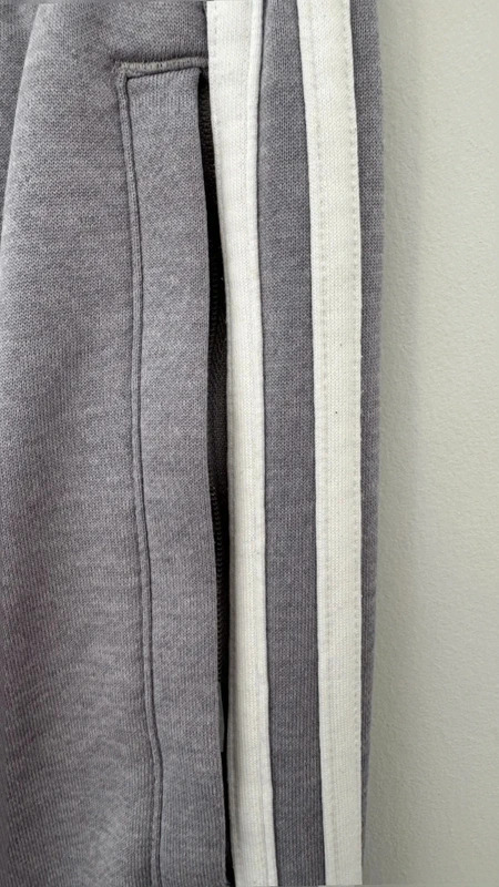 Adidas Originals Grey Trefoil Joggers Stripe 3 Track Pants Adult XS Unisex - Image 3