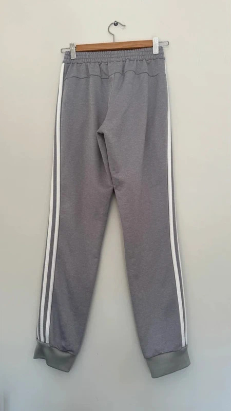 Adidas Originals Grey Trefoil Joggers Stripe 3 Track Pants Adult XS Unisex - Image 7
