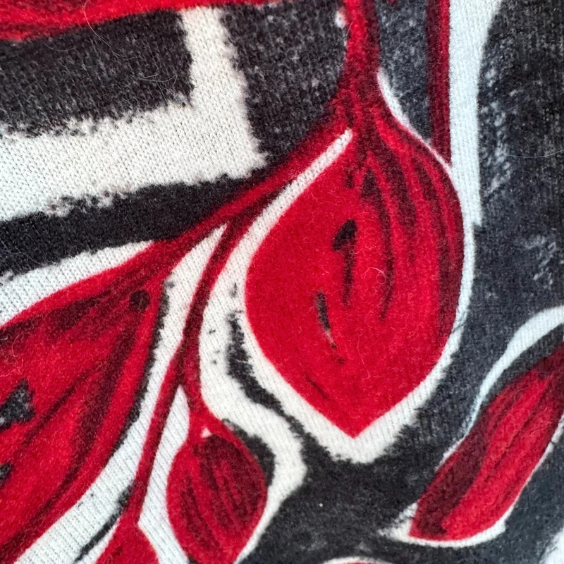 Roman Red Black Leaf Print Shift Dress 3/4 Sleeve Stretch Smart Casual UK 12 - Image 5