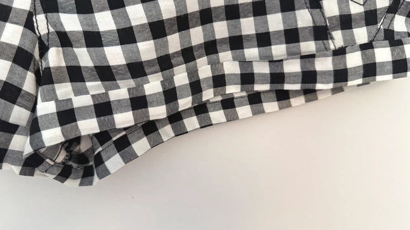 Maje Paris Gingham Shorts T40 Black White Check Zip Detail Designer France - Image 2