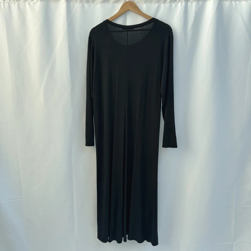 Sarah Tempest Black Twist Knot Midi Dress Long Sleeve 95% Viscose Made In Italy - Image 7