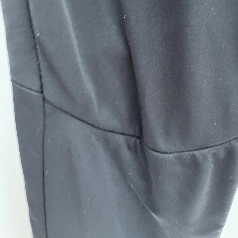DKNY Black Stretch Flared Trousers US 4 UK 8 Long Leg Y2K Minimalist - Image 5