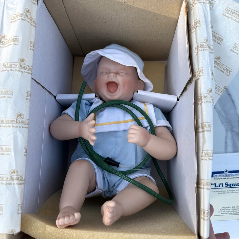 Ashton-Drake Li'l Squirt Doll Box COA Kathy Barry-Hippensteel 1993 Vintage