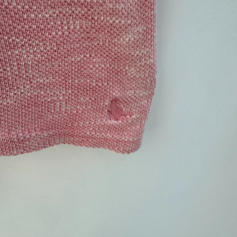 Jack Wills Pink Marl Cotton Knit Skater Dress UK8 Short Sleeve Casual Preppy - Image 4