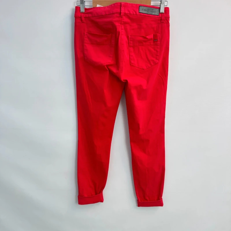 Luisa Cerano Red Slim Fit Trousers Stretch Cotton Jeans UK 10 DE 36 - Image 2