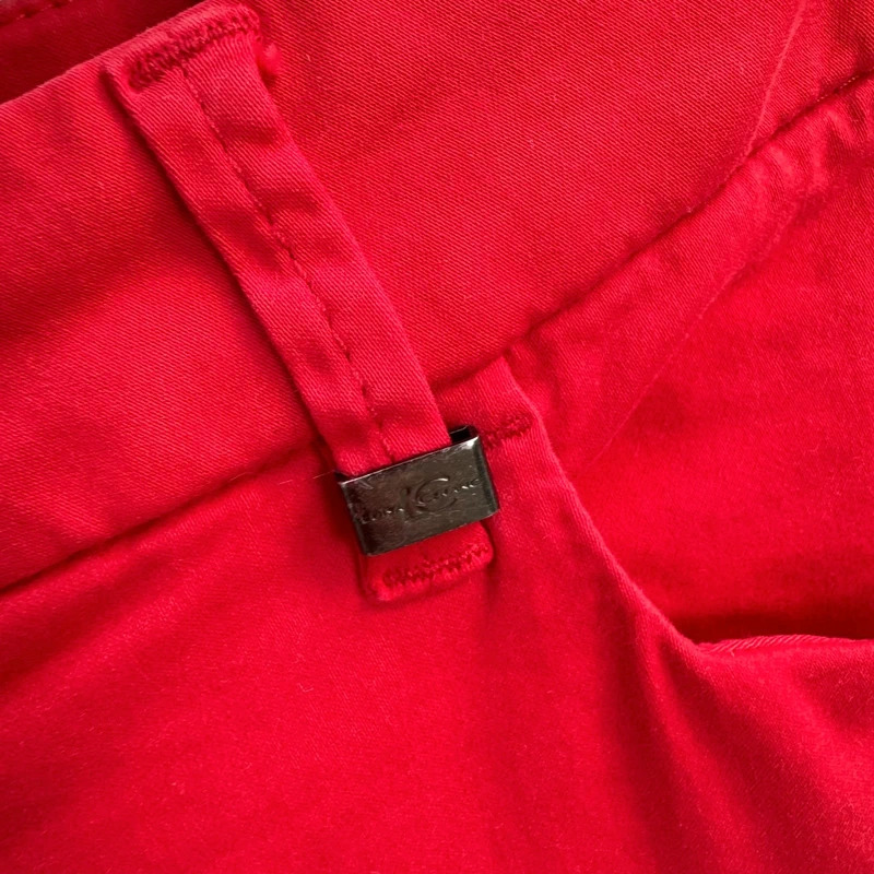 Luisa Cerano Red Slim Fit Trousers Stretch Cotton Jeans UK 10 DE 36 - Image 5